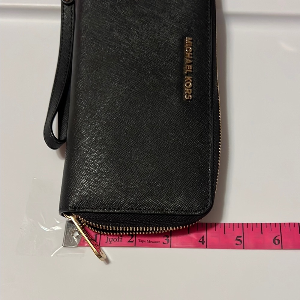 Michael Kors Black Wristlet with Gold Accents - Picture 5 of 6